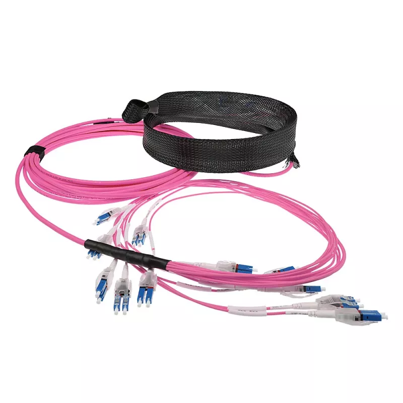 ACT 45 metrów Multimode 50/125 OM4 Preterm kabel światłowodowy 24F LC Polarity Twist