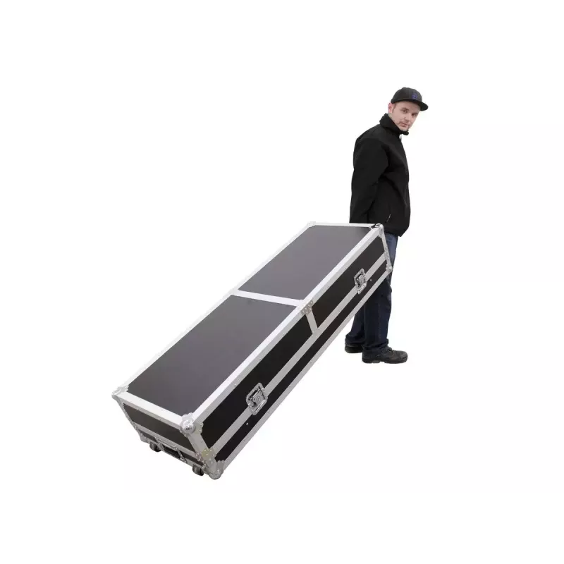 Twardy futerał Roadinger 30124208 na stół DJ-a ze sklejki Czarny Srebrny