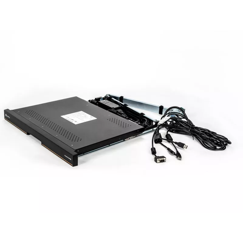 Vertiv Avocent LRA185KMM-205 konsola rack 48,3 cm (19 cali) 1366 x 768 pikseli Plastik, Stal Czarny 1U