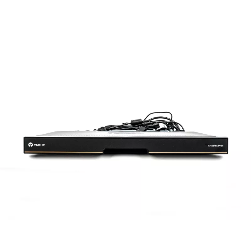 Vertiv Avocent LRA185KMM-205 konsola rack 48,3 cm (19 cali) 1366 x 768 pikseli Plastik, Stal Czarny 1U