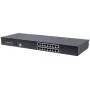 Modułowy 16-portowy przełącznik KVM VGA CAT5 Intellinet do użytku z numerami produktów 507622, 507738, 507981, 507998, 508025, 508032, 508049 i 508056