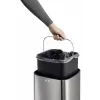 Durable TOUCH 21L Rectangular Stainless Steel Czarny srebrny