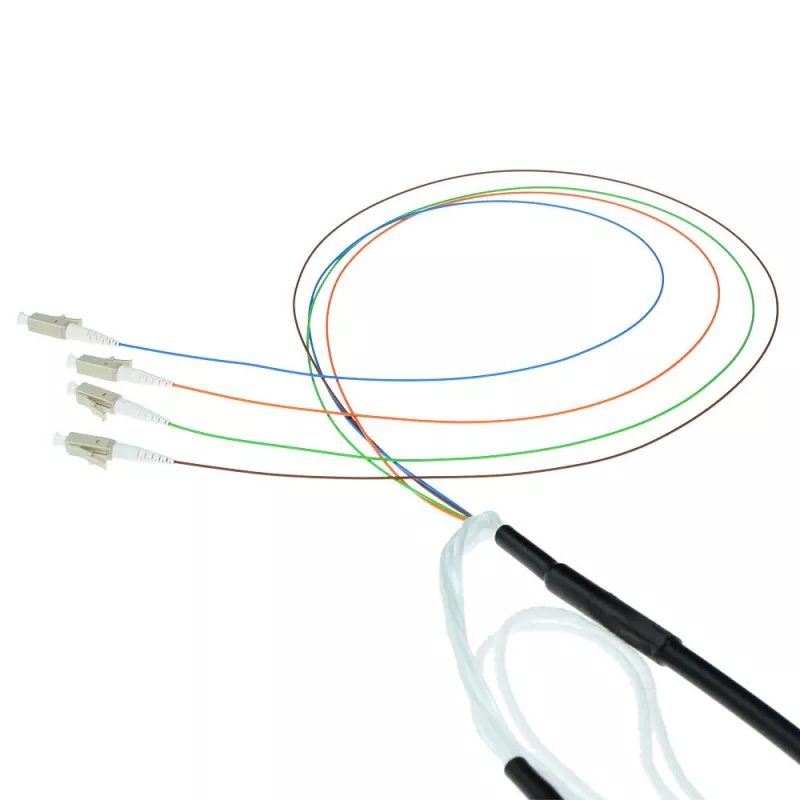 Kabel światłowodowy ACT RL2203 30 m 4x LC Czarny