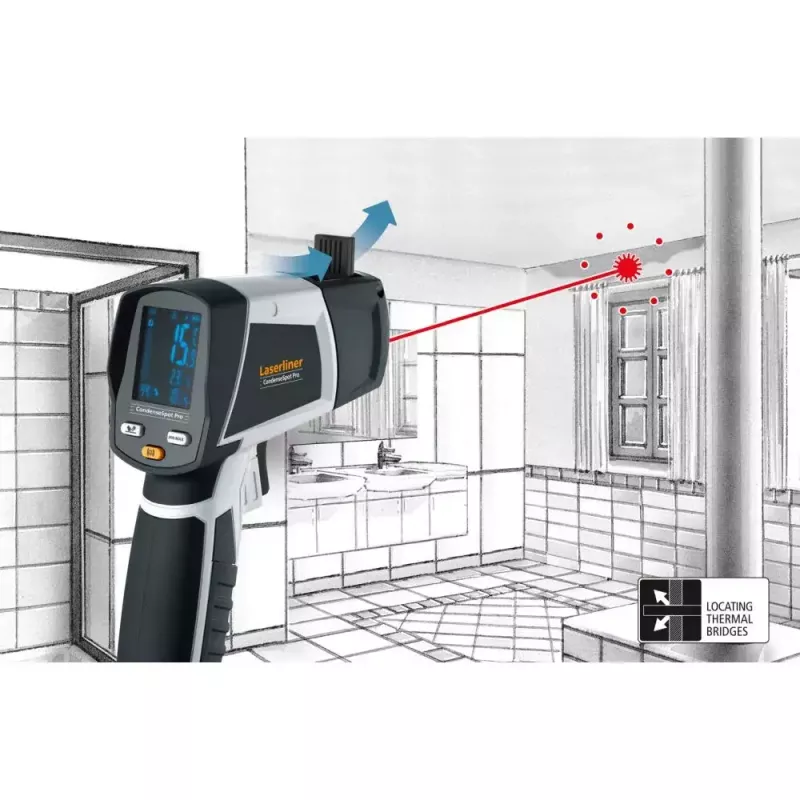 Laserliner CondenseSpot Pro urządzenie do pomiaru temperatury i wilgotności