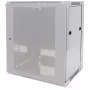 Intellinet 19-calowa szafa sieciowa - montaż na ścianie (standardowa), 9U, głębokość 600 mm, szara, flatpack, maks. 60 kg, możliwość ustawienia na biurku lub podłodze, głębokość użytkowa 410 mm, drzwi metalowe i szklane, tylny panel, zdejmowane boki, elementy montażowe do ściany (np. śruby/kołki) nie są dołączone