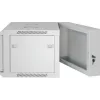 Intellinet Szafa sieciowa 19 cali – Montaż na ścianie (podwójna sekcja z odchylaniem na zawiasach), 15U, głębokość 550 mm, szara, zmontowana, maks. 30 kg, odchylana w celu uzyskania dostępu do tylnej części szafy po zamontowaniu na ścianie, Stelaż, głębokość użytkowa 425 mm, elementy do montażu ściennego nie są dołączone