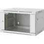 Intellinet Szafa sieciowa 19-calowa - naścienna (Standard), 20U, głębokość 600 mm, szara, złożona, maks. 60 kg, nadaje się również do użytku na biurku lub podłodze, głębokość użytkowa 500 mm, drzwi metalowe i szklane, panel tylny, zdejmowane boki, części do montażu na ścianie nie są dołączone