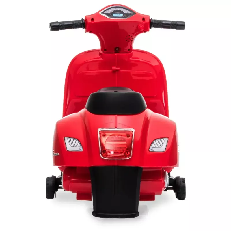 Elektryczny jeździk Jamara Vespa Mini — zasilany bateriami, 4 koła, dla dzieci od 1,6 roku życia, światła, kolory: czarny/czerwony