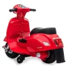 Elektryczny jeździk Jamara Vespa Mini — zasilany bateriami, 4 koła, dla dzieci od 1,6 roku życia, światła, kolory: czarny/czerwony