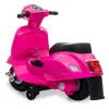Elektryczny jeździk Jamara Vespa Mini, zasilany bateriami, 4 koła, wiek od 1,6 lat, światła, czarny lub różowy