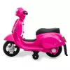 Elektryczny jeździk Jamara Vespa Mini, zasilany bateriami, 4 koła, wiek od 1,6 lat, światła, czarny lub różowy