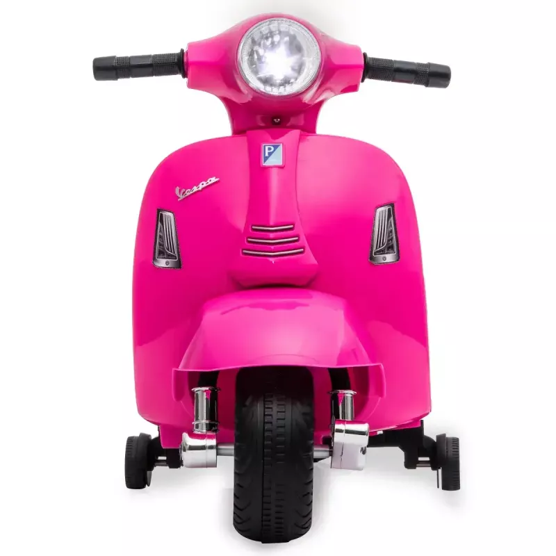 Elektryczny jeździk Jamara Vespa Mini, zasilany bateriami, 4 koła, wiek od 1,6 lat, światła, czarny lub różowy