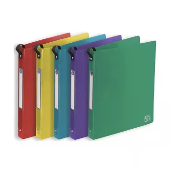 Ring Binder Oxford 400018338 A4 Niebieski Zielony Miętowy Fioletowy Czerwony Żółty Turkusowy