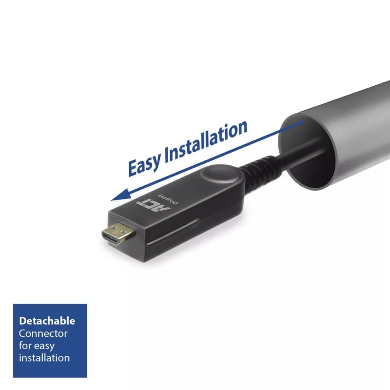 ACT DisplayPort 1.4 Active Optical kabel 8K 30 metrów z odłączanym złączem