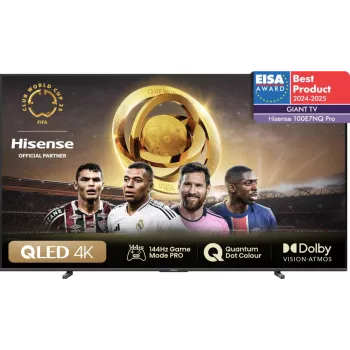 Hisense 100E77NQ PRO 2.54 m (100 cali) 4K Ultra HD Smart TV Wi-Fi Czarny 500 cd/m²