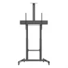 Manhattan Trolley Mount Stand for TV & Monitors (regulacja wysokości korbą), Do ekranów: 37 inch do 120 inch, Kompatybilność VESA: wszystkie między 200x200 do 1000x600mm - sprawdź wymiary czterech otworów montażowych z tyłu ekranu, aby upewnić się, że pasują, Maks. 120kg, 1180 do 1630mm