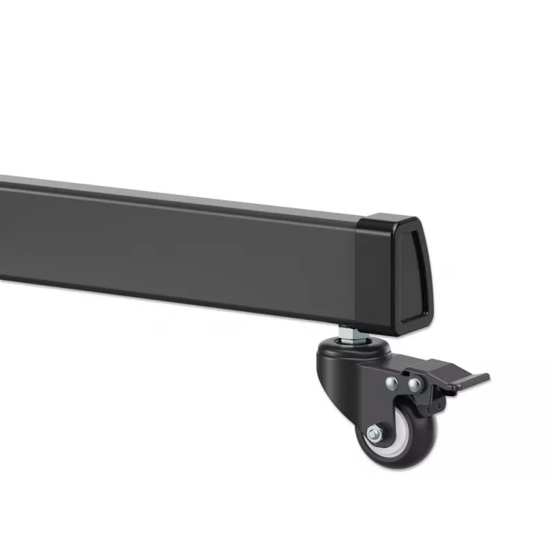 Manhattan Trolley Mount Stand for TV & Monitors (regulacja wysokości korbą), Do ekranów: 37 inch do 120 inch, Kompatybilność VESA: wszystkie między 200x200 do 1000x600mm - sprawdź wymiary czterech otworów montażowych z tyłu ekranu, aby upewnić się, że pasują, Maks. 120kg, 1180 do 1630mm