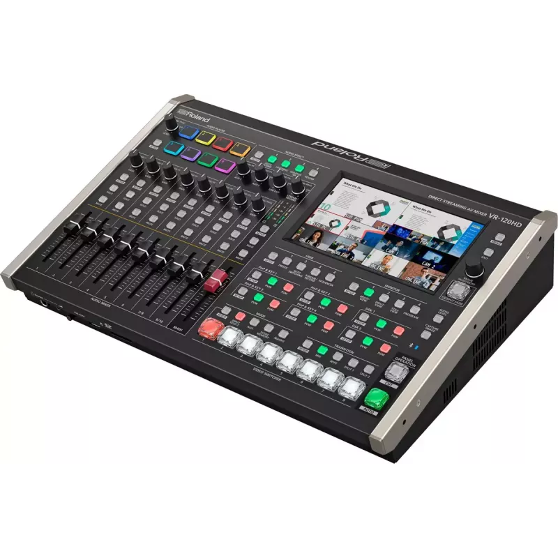 Mikser audio Roland VR-120HD 42 kanały 24-bit 48 kHz Czarny