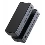 eSTUFF GLB232006 stacja dokująca/replikator portów do laptopa przewodowa USB 3.2 Gen 1 (3.1 Gen 1) Type-C aluminium, czarna