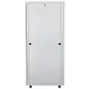 Intellinet 19-calowa szafa sieciowa - wolnostojąca, 32U, 800x800mm (szerokość x głębokość), szary, w paczce do samodzielnego montażu, maks. 1500 kg, wielopunktowy zamek drzwi, jeden zamek na panel boczny, użyteczna głębokość 123 do 573 mm, klasa IP20, stojak, stal