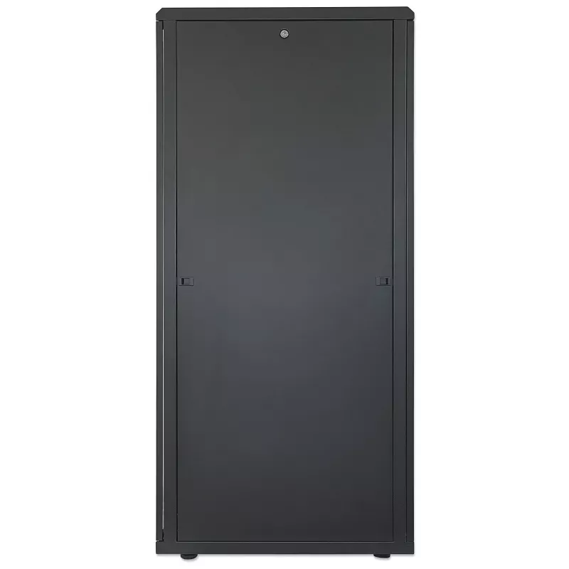 Intellinet 19-calowa szafa sieciowa - wolnostojąca, 32U, 600x600mm (szerokość x głębokość), czarna, Flatpack, maks. 1500 kg, zamek drzwi wielopunktowy, jeden zamek na panel boczny, głębokość użytkowa 123 do 373mm, stopień ochrony IP20, stelaż, stal