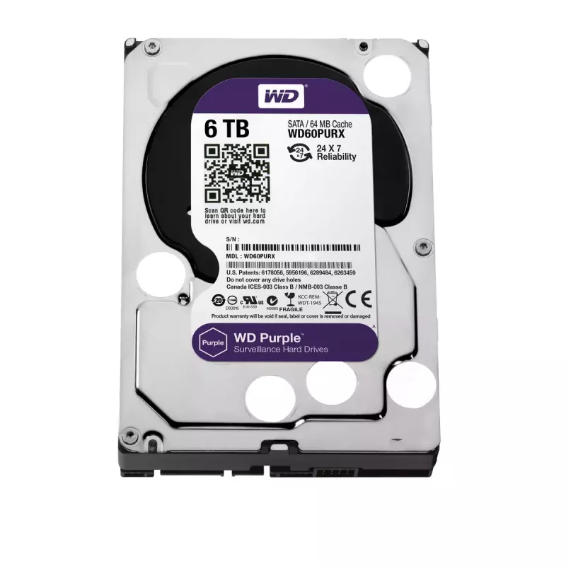 HDD Western Digital 6TB 3.5in SATA WD60PURX