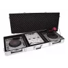 Twarda walizka Roadinger 30125356 do kontrolera DJ Sklejka Czarny Srebrny