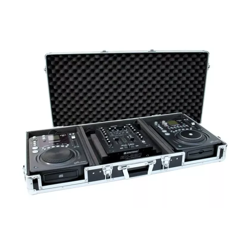Flight case Roadinger 30125346 kontroler DJ sklejka czarny srebrny