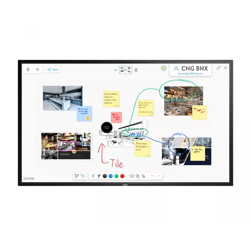 NEC MultiSync M861 IGB Cyfrowy panel informacyjny 2.18 m (86 cali) LCD 500 cd/m² 4K Ultra HD Czarny Ekran dotykowy 24/7