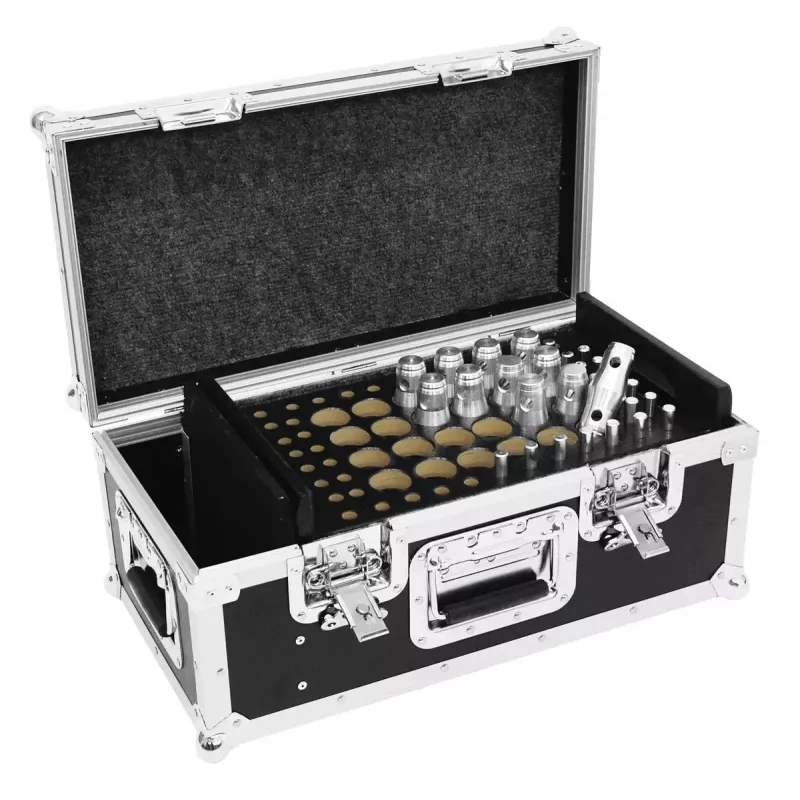 Flight case Roadinger 30126500 ze sklejki Czarny Srebrny 8,8 kg