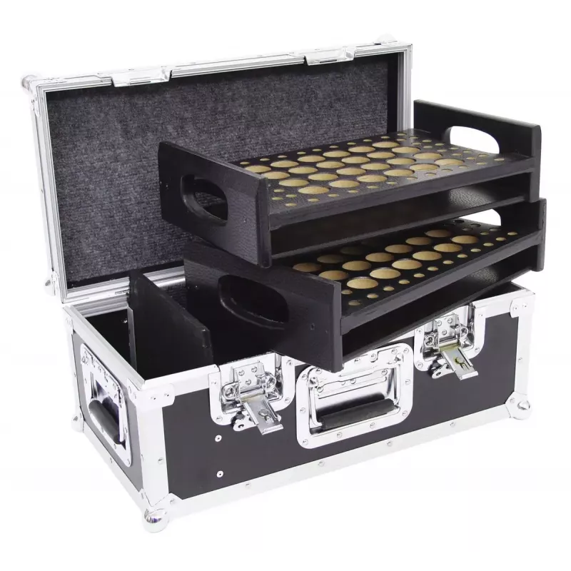Flight case Roadinger 30126500 ze sklejki Czarny Srebrny 8,8 kg