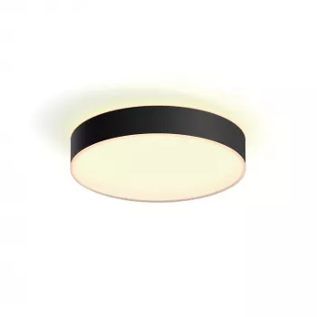 Philips Hue biały ambience Enrave średnia lampa sufitowa, Inteligentna lampa sufitowa, Bluetooth, Czarny, LED, Metal, Niewymienne żarówki