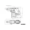 Młotowiertarka Metabo KH 18 LTX BL 24, 1280 obr./min, SDS Plus, 2,4 cm