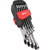 KS Tools GEARplus 503.4250 zestaw kluczy oczkowych z grzechotką, 10 szt.