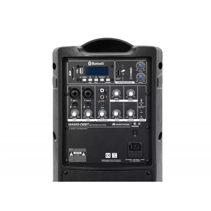 Głośnik 2-drożny Omnitronic WAMS-08BT MK2