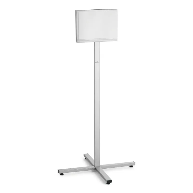 Stojak informacyjny Durable 502057 A4 stal nierdzewna, antracytowy/szary, 638×638×1348 mm