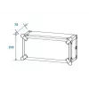 Walizka transportowa Roadinger 30107204 Aluminium Czarny Srebrny 525x550x270mm