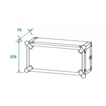 Walizka transportowa Roadinger 30107204 Aluminium Czarny Srebrny 525x550x270mm
