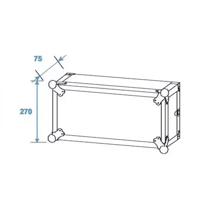 Walizka transportowa Roadinger 30107204 Aluminium Czarny Srebrny 525x550x270mm