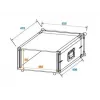 Walizka transportowa Roadinger 30107204 Aluminium Czarny Srebrny 525x550x270mm