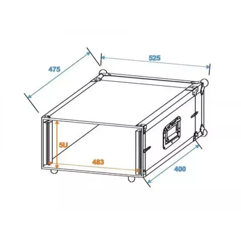 Walizka transportowa Roadinger 30107204 Aluminium Czarny Srebrny 525x550x270mm
