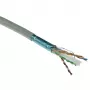 ACT Cat 6 F/UTP solidny kabel instalacyjny, PVC, CPR euroklasa ECA, 24 AWG, szary 305 metrów