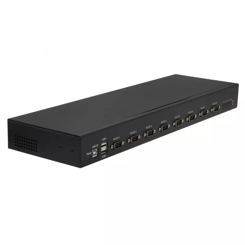 Konwerter/repeater/izolator szeregowy RealPower 284513 USB 2.0 RS-232 Czarny