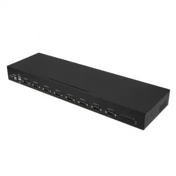 Konwerter/repeater/izolator szeregowy RealPower 284513 USB 2.0 RS-232 Czarny