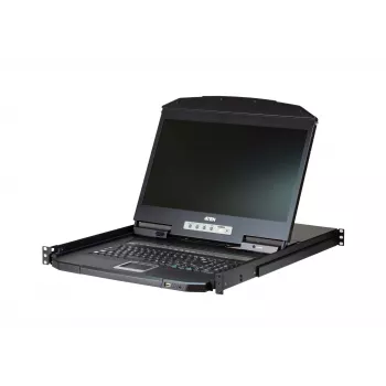 ATEN 16P Short Depth Single Rail LCD KVM SW, 47 cm (18.5 inch), 1366 x 768 pikseli, TFT-LCD, 250 cd/m², 1000:1, 170°