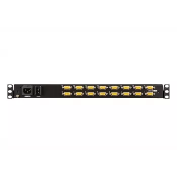 ATEN 16P Short Depth Single Rail LCD KVM SW, 47 cm (18.5 inch), 1366 x 768 pikseli, TFT-LCD, 250 cd/m², 1000:1, 170°