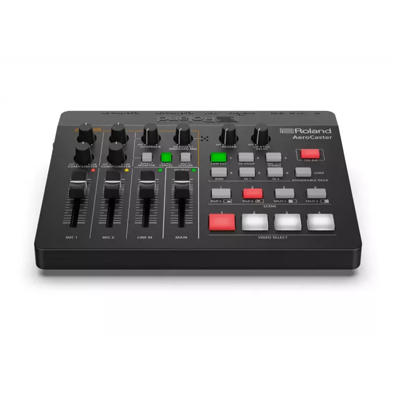 Interfejs audio Roland AeroCaster Czarny 24-bit 48 kHz Phantom Power 48 V