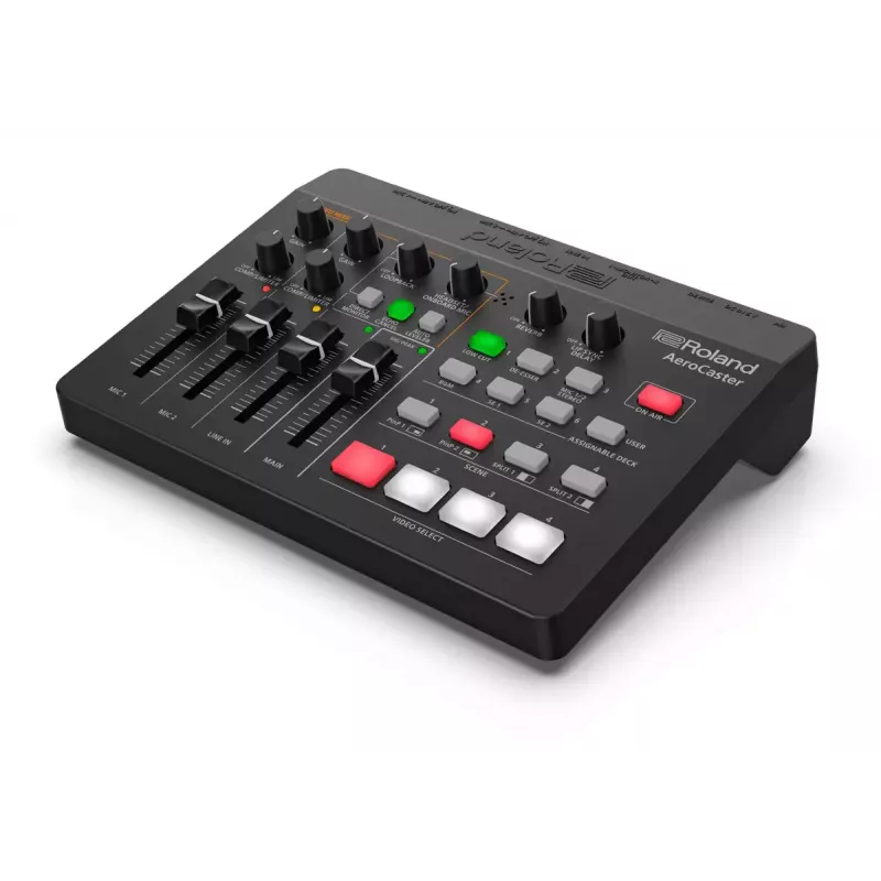 Interfejs audio Roland AeroCaster Czarny 24-bit 48 kHz Phantom Power 48 V