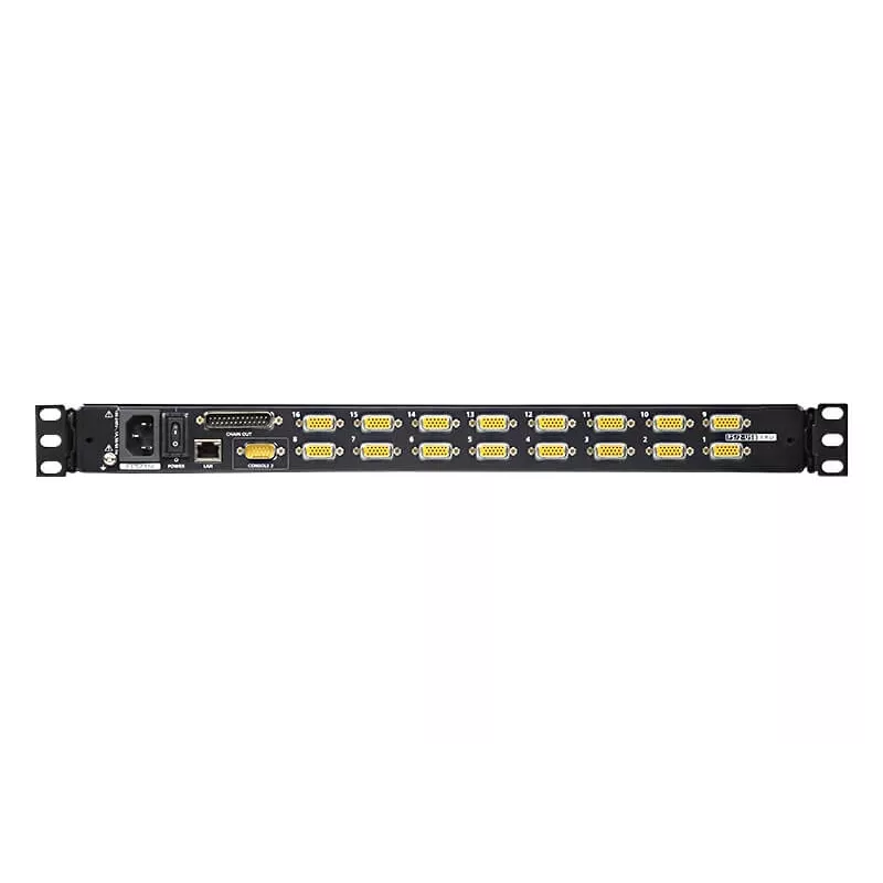 ATEN 16-Port 17-calowy przełącznik LCD KVM przez IP (USB - PS/2 VGA) z portem peryferyjnym USB