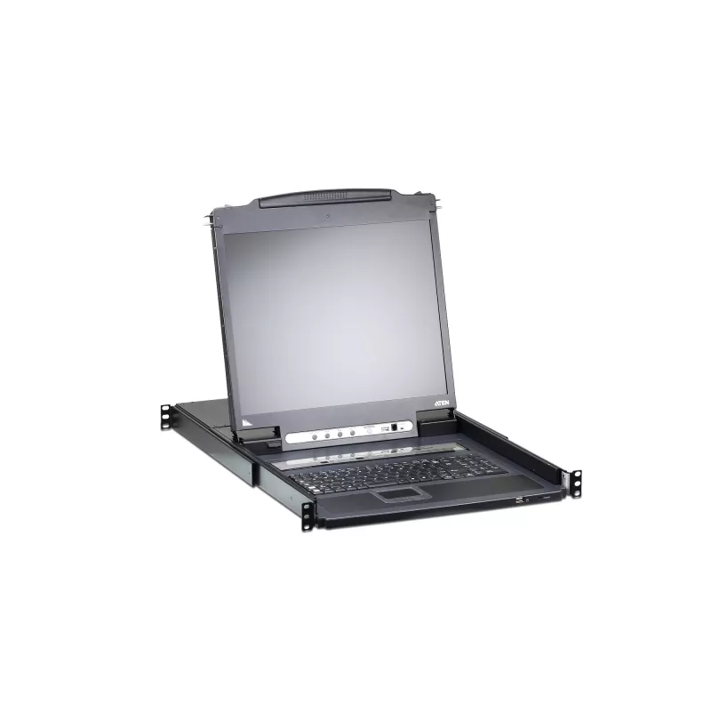 ATEN 16-Port 17-calowy przełącznik LCD KVM przez IP (USB - PS/2 VGA) z portem peryferyjnym USB